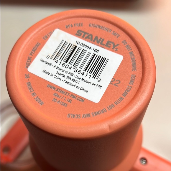 Stanley 40 Oz. Coral Travel Mug with Handle - Picture 10 of 10